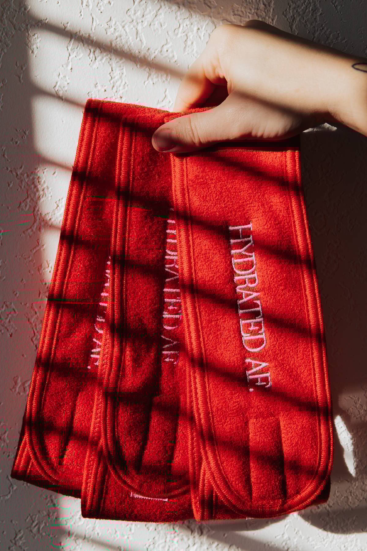 “HYDRATED AF.” HEAD WRAP